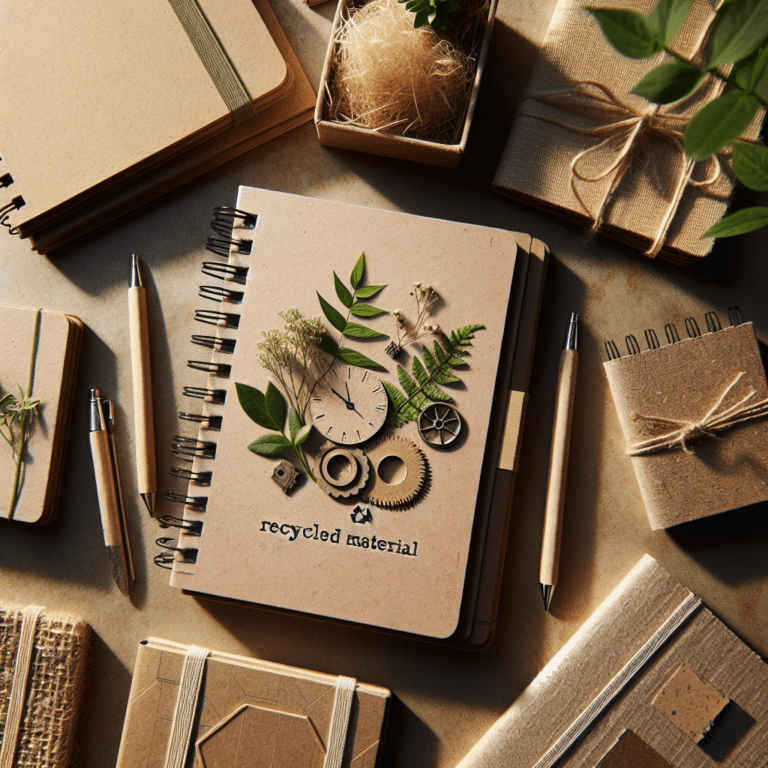 Write Responsibly with Recycled Material Notebooks
