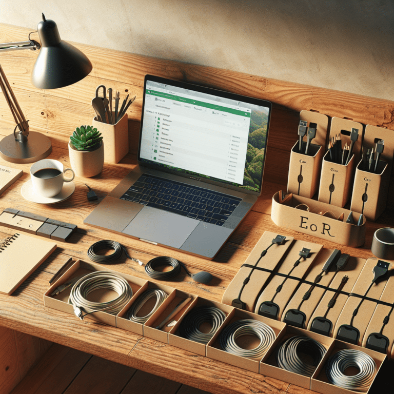 Keep Your Workspace Tidy with Eco-Friendly Cable Organizers