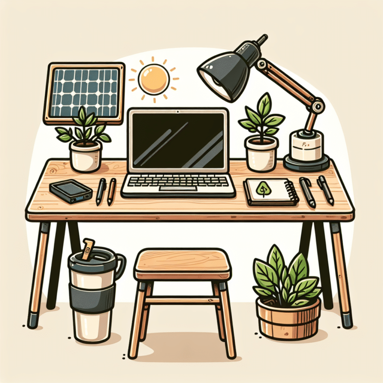 Budget-friendly Eco Desk Setup