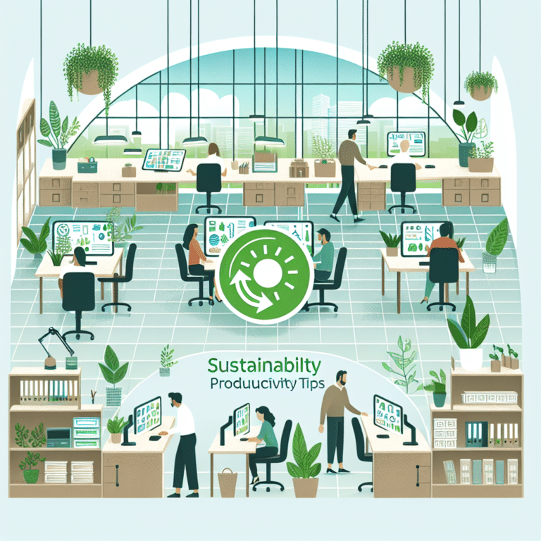 Productivity Tips for Achieving a Sustainable Office Environment