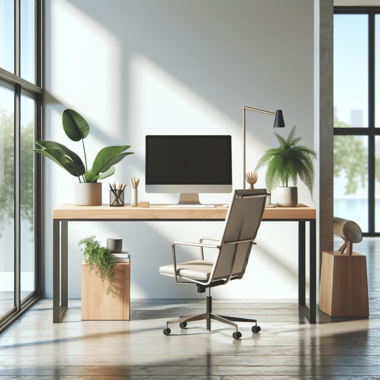 Modern and Eco-Friendly Home Office Setup