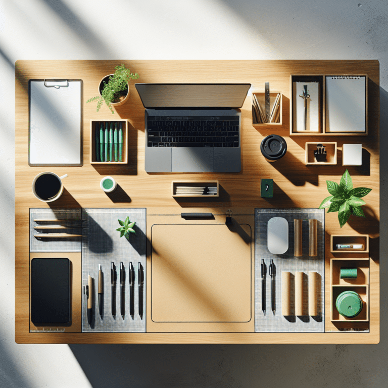 Organizing Your Desk with Minimal Waste