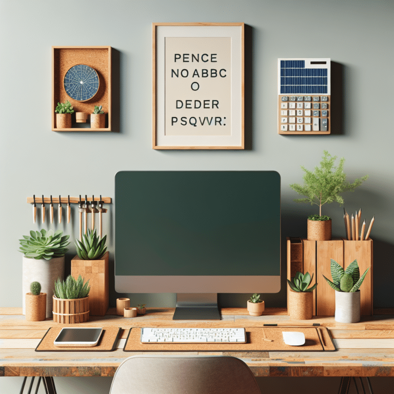 Eco-Friendly Desk Decor Ideas for the Modern Office
