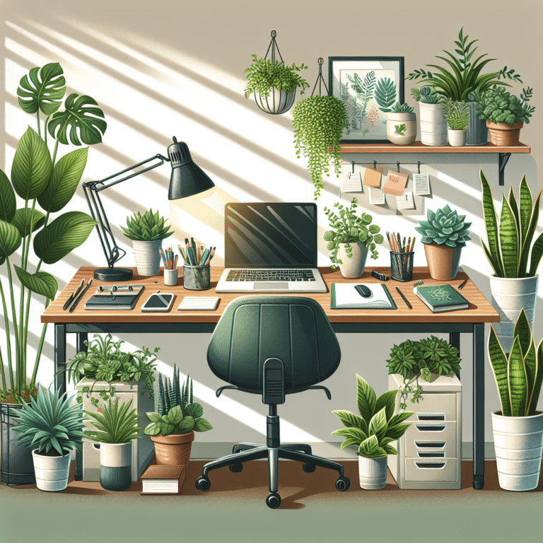 Decorating with Indoor Plants for a Greener Office Desk
