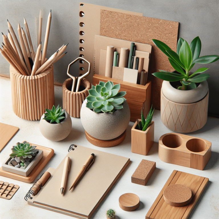 Desk Styling for the Eco Conscious: Natural Textures