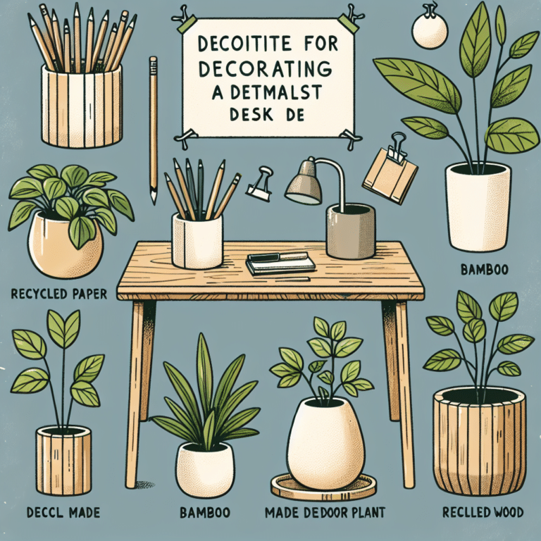 Minimalist Desk Decoration Tips for the Eco-Conscious