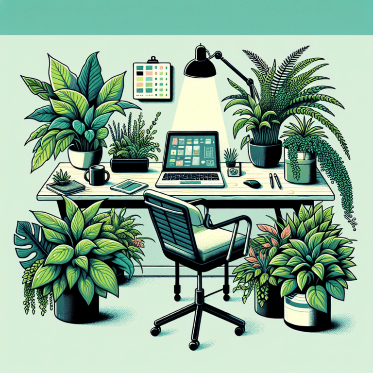 Decorating with Indoor Plants for a Greener Office Desk