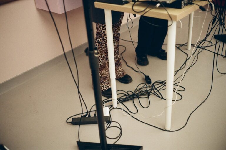 standing desk cable management