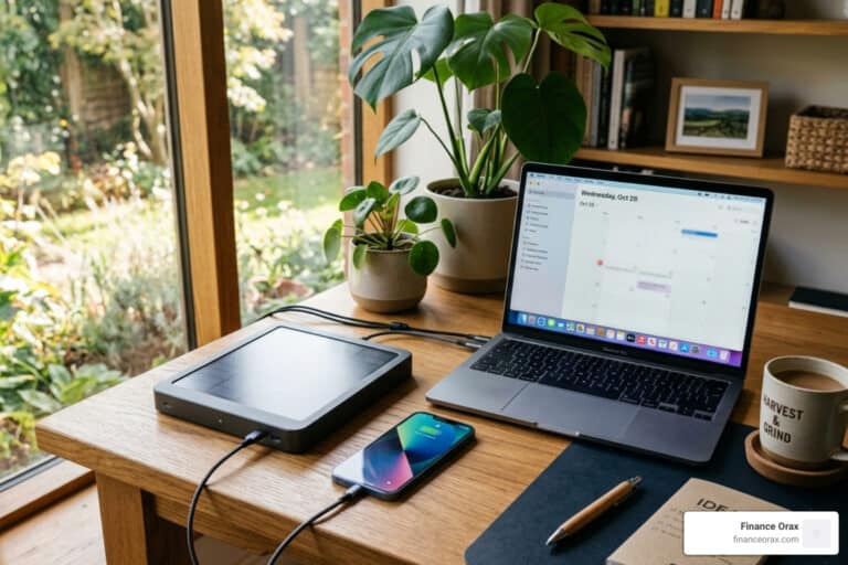 solar powered desk charger